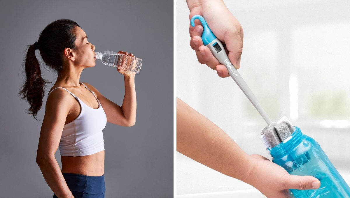 Si el borde y la tapa de la botella est&aacute; sucia, te ense&ntilde;amos a limpiarlos correctamente.&nbsp;