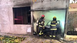 Bomberos controlaron el incendio en una casa de Godoy Cruz donde creen que explotó un termotanque.&nbsp;