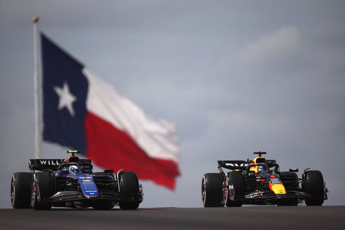 Franco Colapinto y Max Verstappen, mano a mano en el GP de Estados Unidos de Fórmula 1.