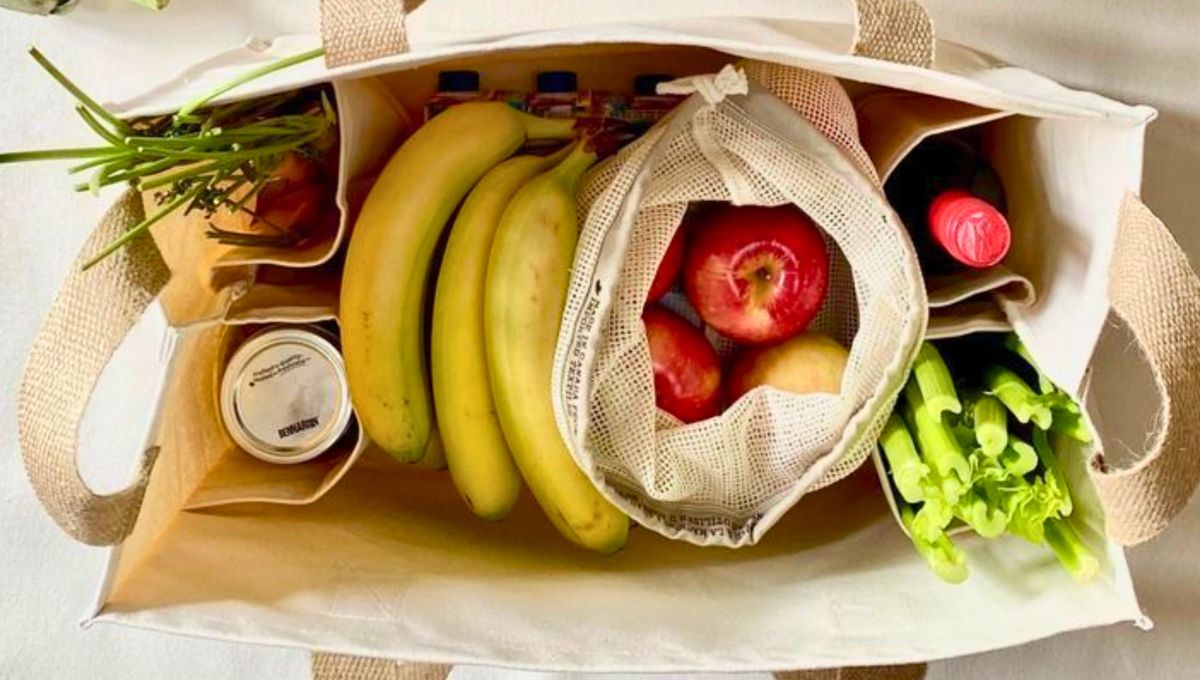 Con un truco de hilos: cómo hacer una bolsa con divisiones para llevar a la verdulería