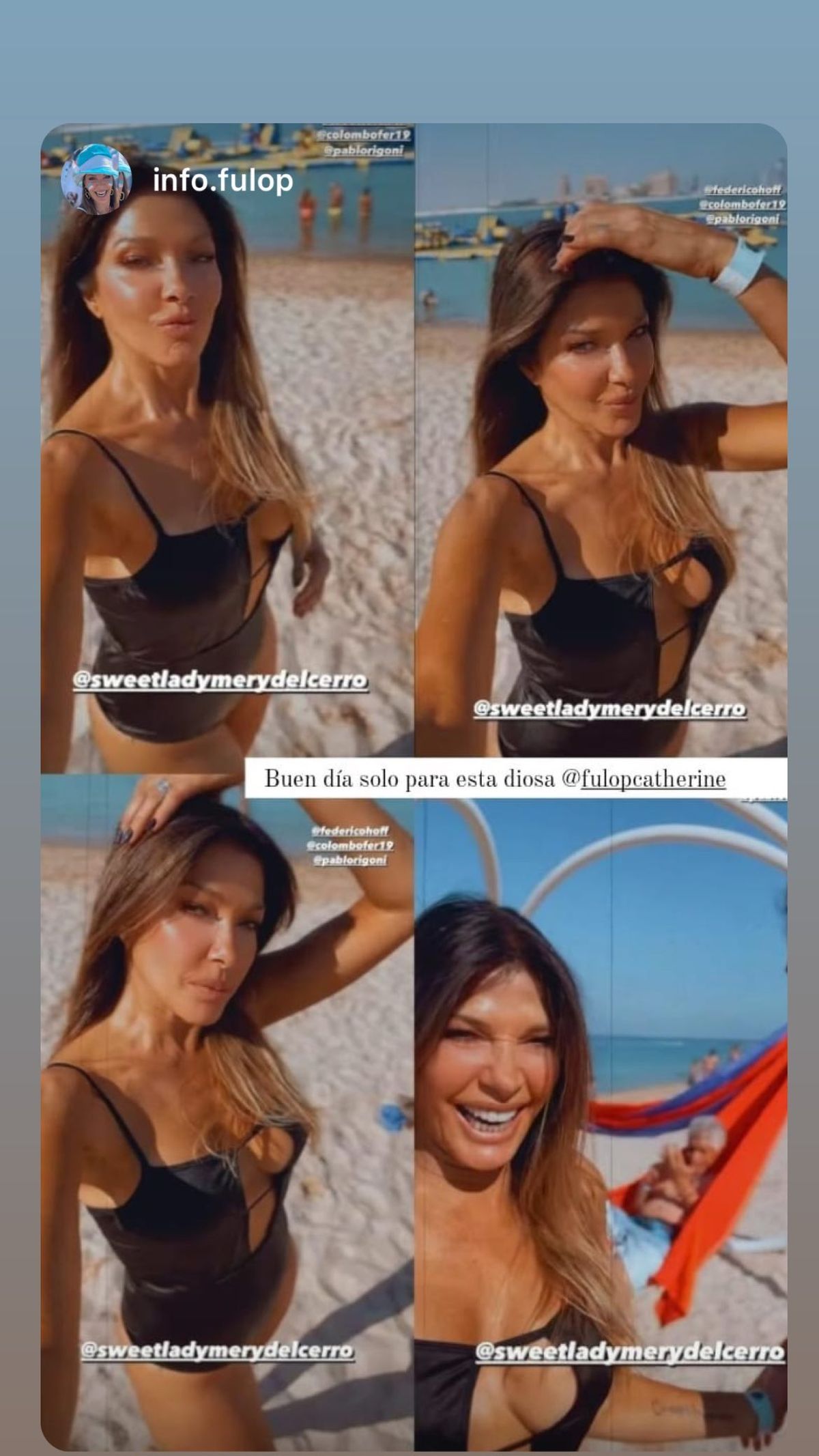  Sideboob Cathy Fulop terlihat berjemur di pantai Qatar dan meledak.  semua.