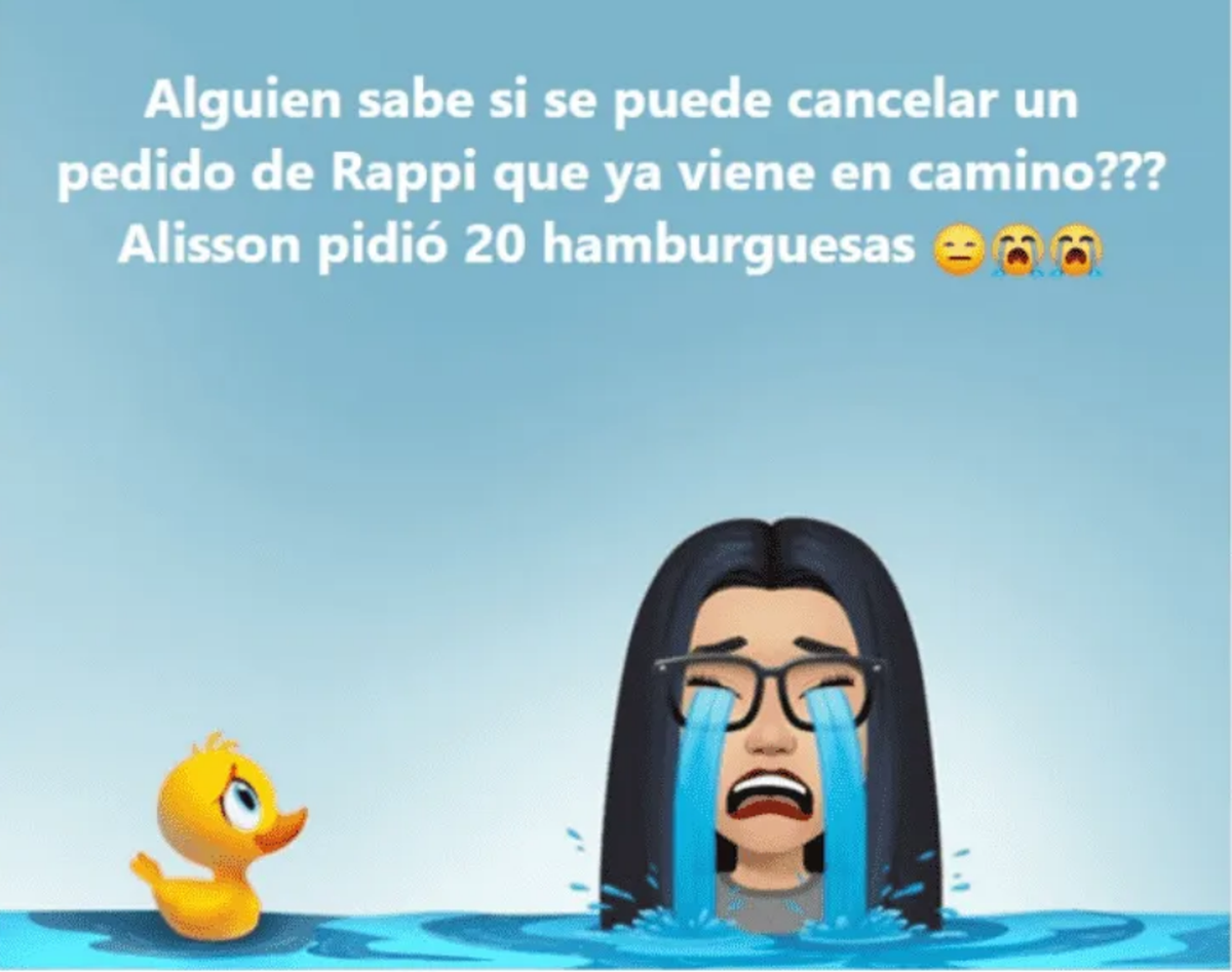 ¡Qué haces nena! Su hija le agarró el celular e hizo un pedido exagerado.