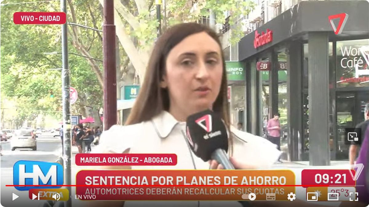 Mariela González, abogada de suscriptores que hicieron juicio, celebró los alcances de la sentencia judicial. Mariela González, abogada de suscriptores que hicieron juicio, celebró los alcances de la sentencia judicial.