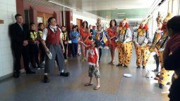 Circo Tihany llevó su magia al hospital Notti y a la Casa Ronald