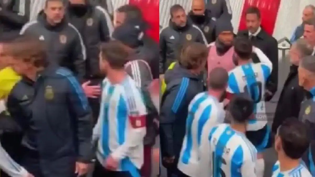 Lionel Messi vivió un tenso momento en el triunfo de la Selección argentina sobre Venezuela.