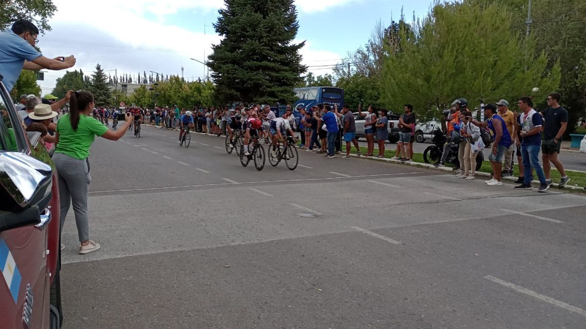 La meta volante que se disputó apenas largó la 1ª etapa, en pleno corazón de Malargüe.