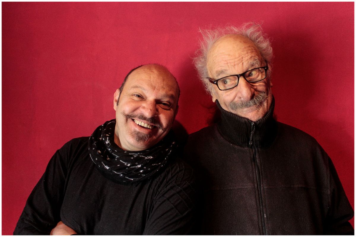 Buena dupla. Marcelo Sánchez, que a su profesión de músico le agregó la actuación; y el genial Flaco Suárez, autor y protagonista de Así Lo Vip.