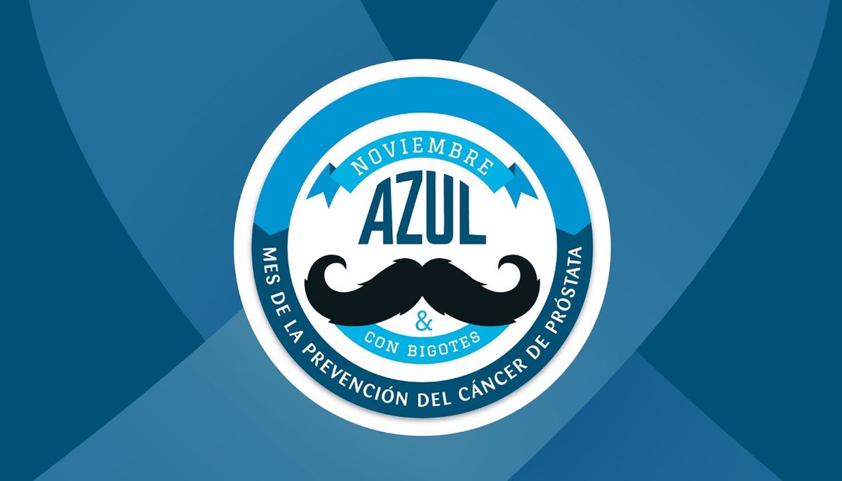 “Noviembre Azul y con Bigotes les recuerda a los hombres tomar conciencia sobre el cuidado de su salud y realizar el control anual con el urólogo.