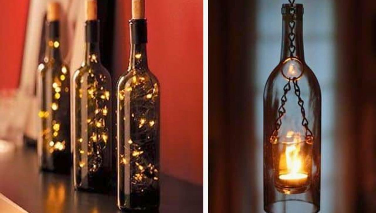 Crea estas magníficas lámparas con botellas de vino que ya no uses o que te hayan sobrado de alguna juntada. Crea estas magníficas lámparas con botellas de vino que ya no uses o que te hayan sobrado de alguna juntada.