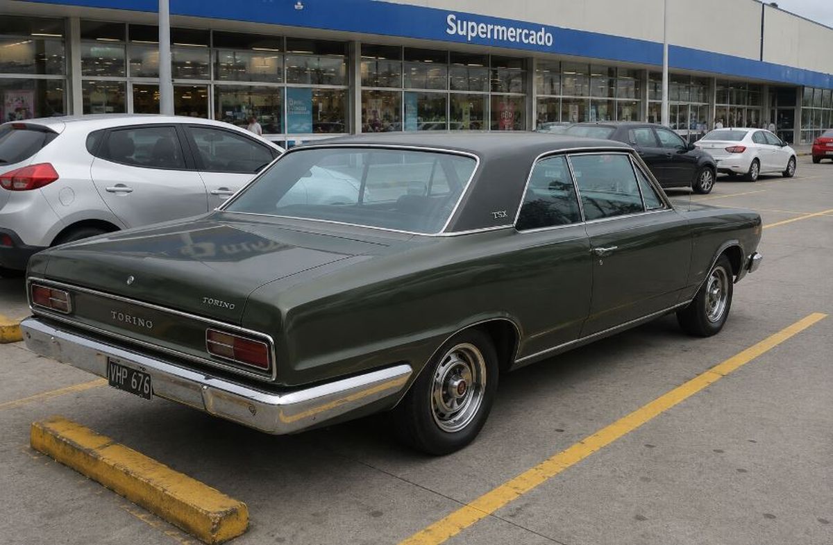 Le robaron el Torino en el estacionamiento de un supermercado. Batalló legalmente y cobrará una fortuna. Imagen ilustrativa de IA.&nbsp;