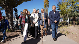 El gobernador Alfredo Cornejo, junto a la vicegobernadora, Hebe Casado y el ministro de Educación, Tadeo García Zalazar, participaron de diferentes actividades en Malargüe.