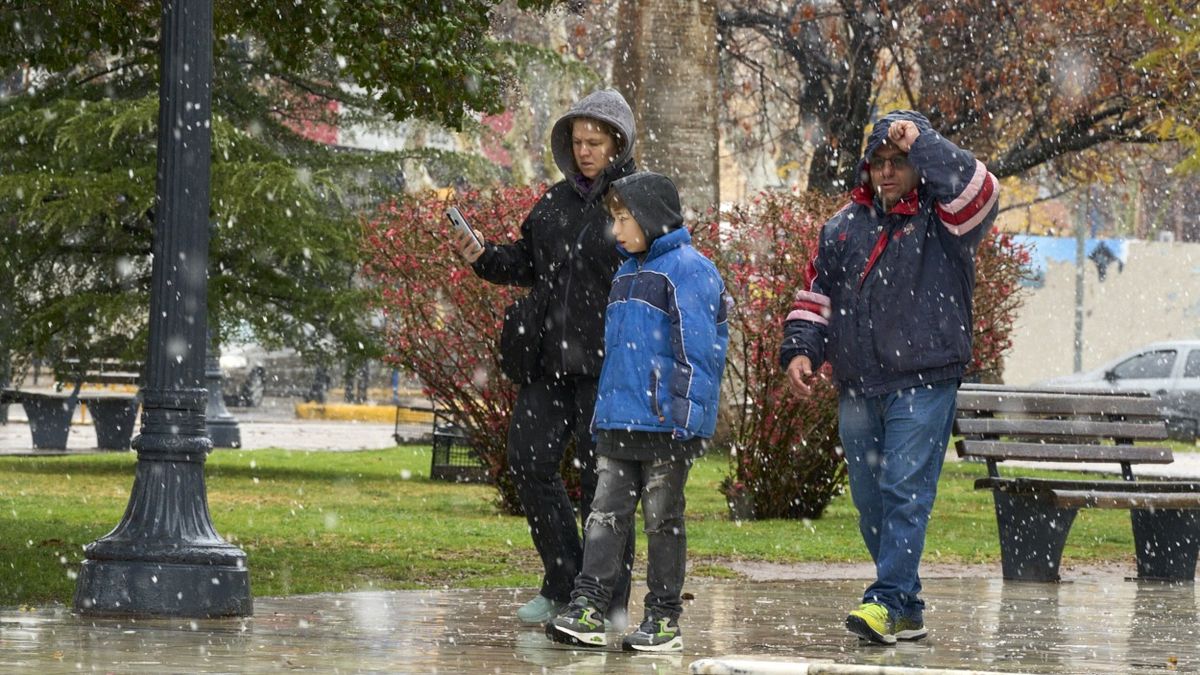 La nieve que sorprendió a Mendoza.