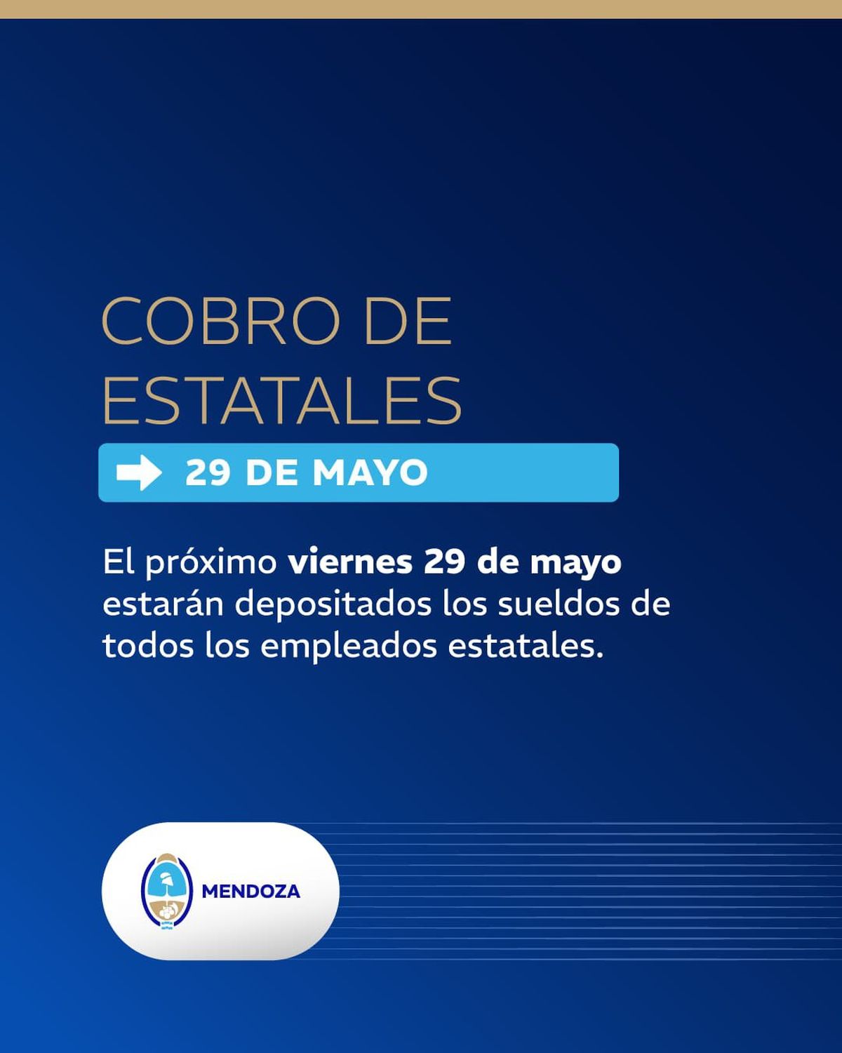 Así lo comunicó el Gobierno de Mendoza por sus redes. Así lo comunicó el Gobierno de Mendoza por sus redes.