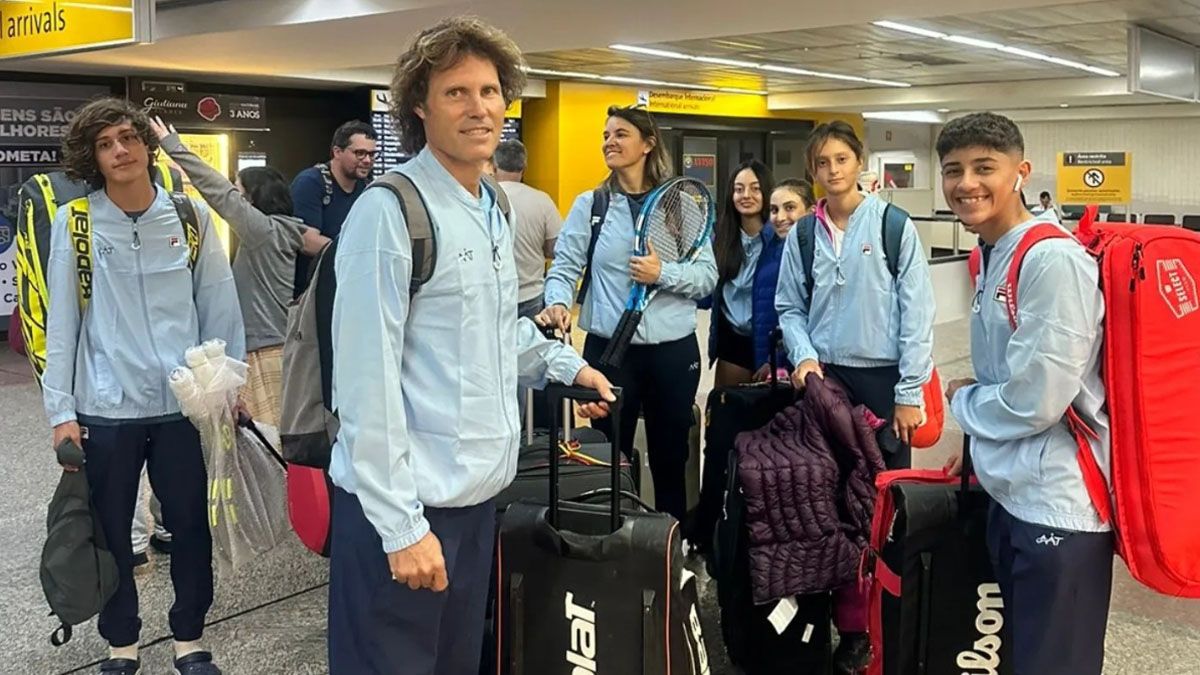 Genaro Bartolucci (izquierda) junto al equipo argentino que viajó a San Pablo. Genaro Bartolucci (izquierda) junto al equipo argentino que viajó a San Pablo.