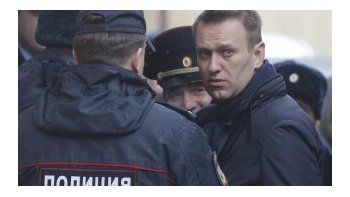 Tras una marcha, detuvieron al principal opositor de Putin