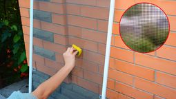 Cómo limpiar la mosquitera de la ventana usando dos ingredientes.&nbsp;