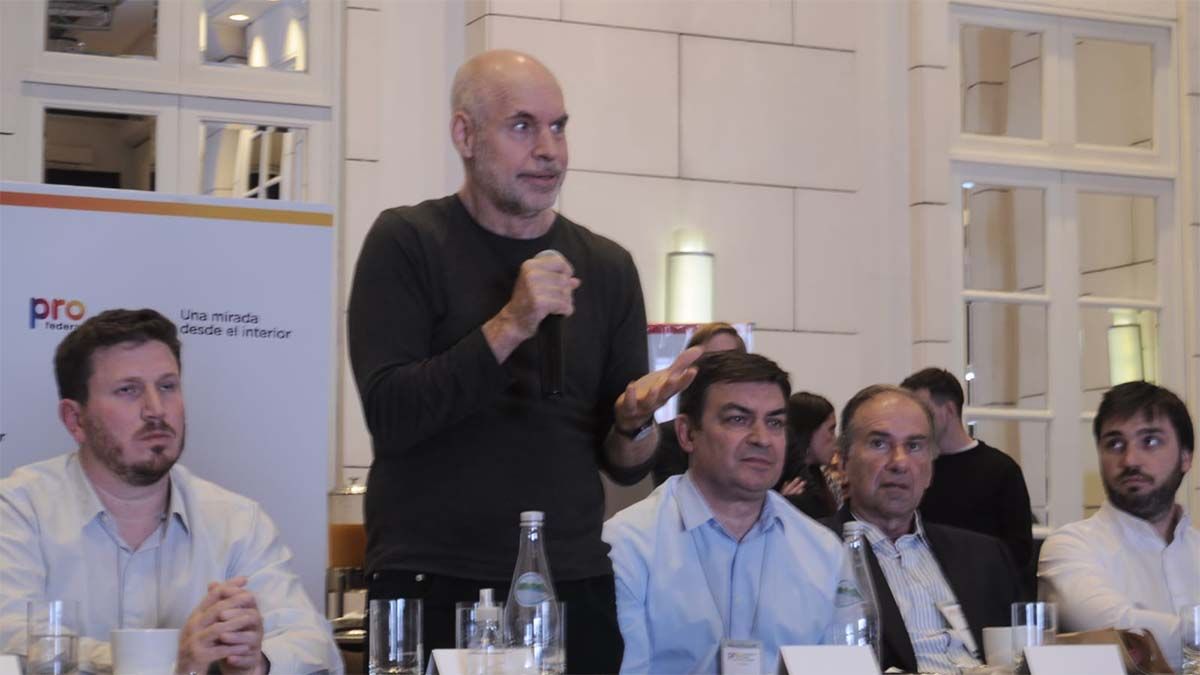 Larreta y De Marchi, durante otro de sus encuentros recientes.