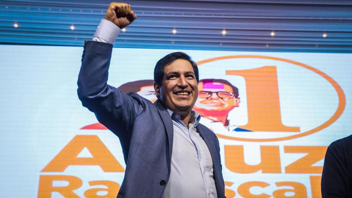 Andrés Arauz, el ganador de la priemera vuelta en Ecuador.