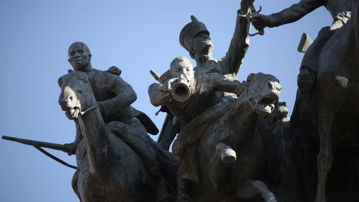 El Ejército de Los Andes atacando al enemigo. Foto: Fernando Martínez.