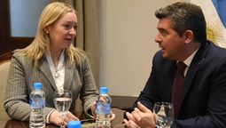 Hebe Casado, vicegobernadora de Mendoza, visitó a Marcelo Orrego, gobernador de San Juan-