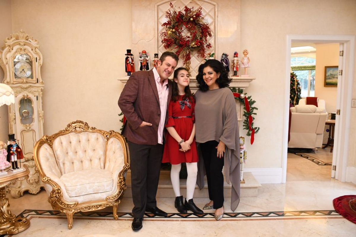 Fabiana Bravo con el esposo