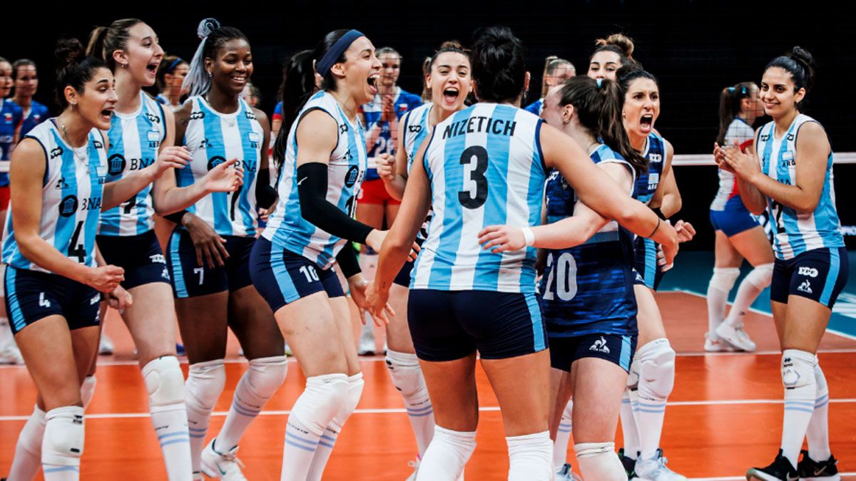 Las Panteras tuvieron su primer festejo en el Mundial femenino de vóley
