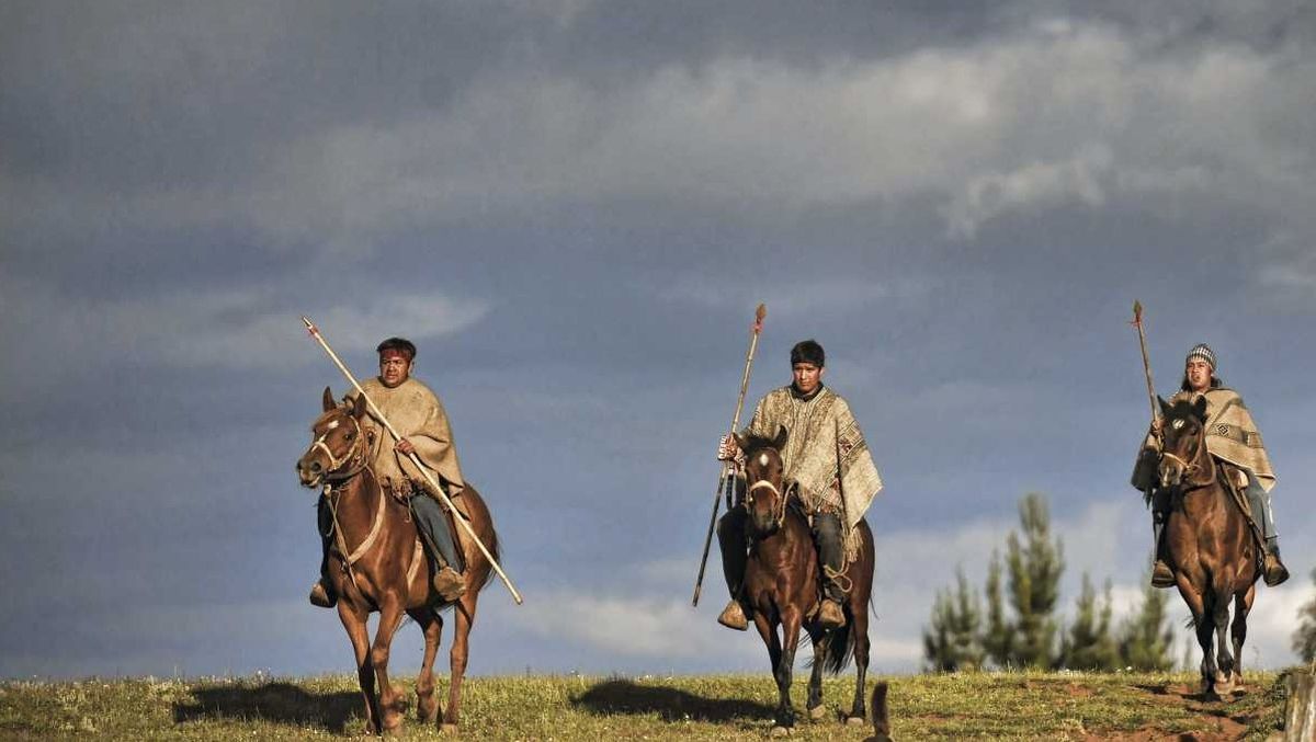 Los mapuches reclaman tierras en Chile y Argentina. Foto: Martín Bernetti/AFP.
