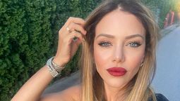 Evangelina Anderson mostró el vestidito al ras y bicolor que será furor