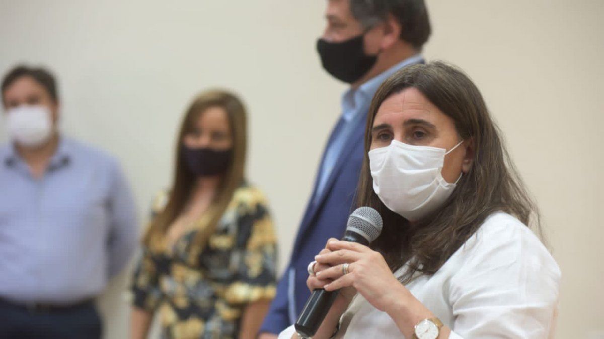 Ana María Nadal. La ministra de Salud brindó un panorama sobre la campaña de vacunación en Mendoza.
