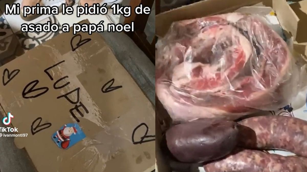 Una pequeña se hizo viral en Tiktok tras mostrar su insólito regalo de Navidad