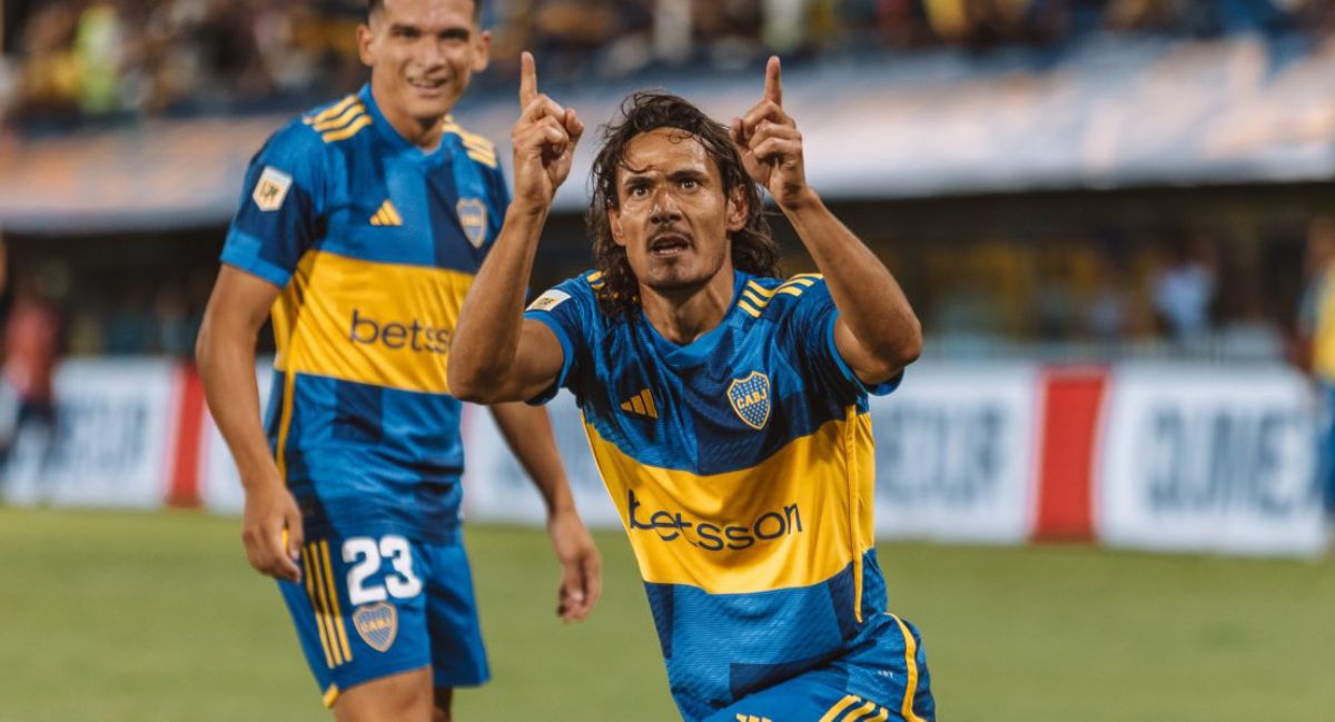 Cavani fue el protagonista de la fecha 8 de la Copa de la Liga