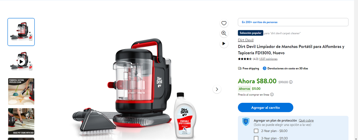 Por menos de 100 dólares: Walmart oferta un producto ideal para la limpieza en el hogar Por menos de 100 dólares: Walmart oferta un producto ideal para la limpieza en el hogar