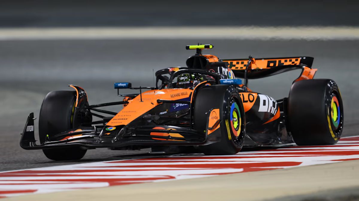 Lando Norris fue el más veloz en los ensayos vespertinos de la Fórmula 1, este miércoles en Bahrein