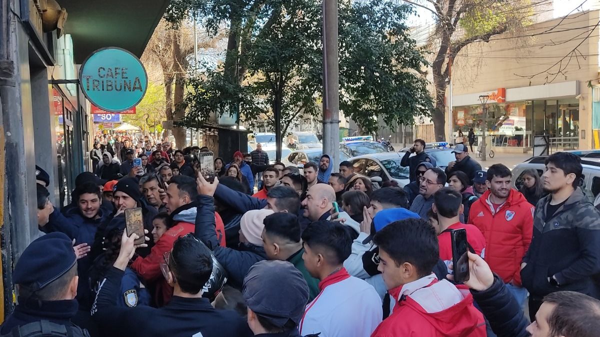 Una postal que se vio este martes en calle Garibaldi.&nbsp;