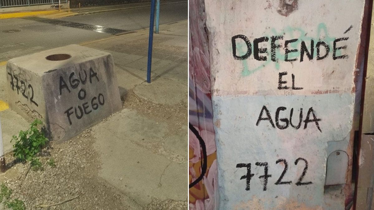 Las pintadas fueron hechas en las inmediaciones de calles San Martín y Aconcagua, de Godoy Cruz. Las pintadas fueron hechas en las inmediaciones de calles San Martín y Aconcagua, de Godoy Cruz.
