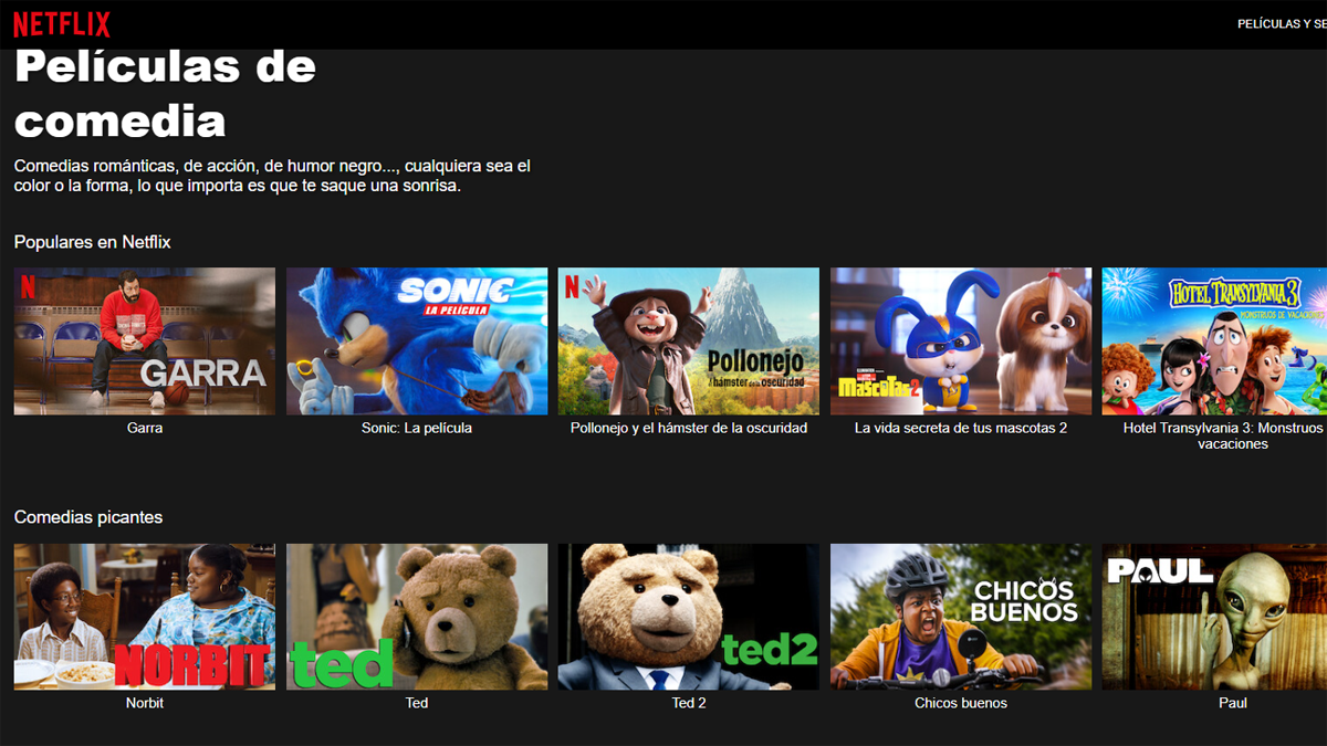 Películas Comedia Netflix Descubra con este código películas de