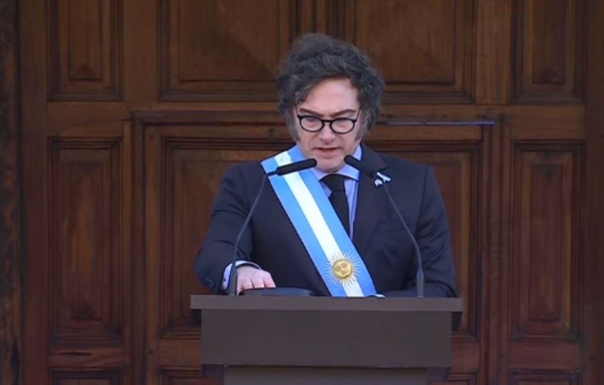 javier Milei en el acto por el 25 de Mayo.