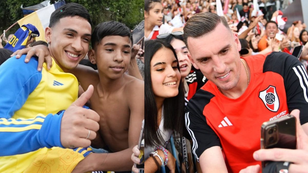 Equi Fernández y Franco Armani, dos protagonistas del Superclásico.