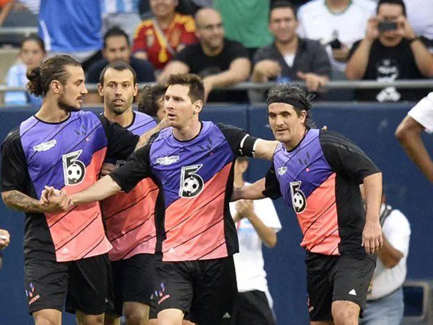 Ortega y Messi compartieron equipo en algunos amistosos.