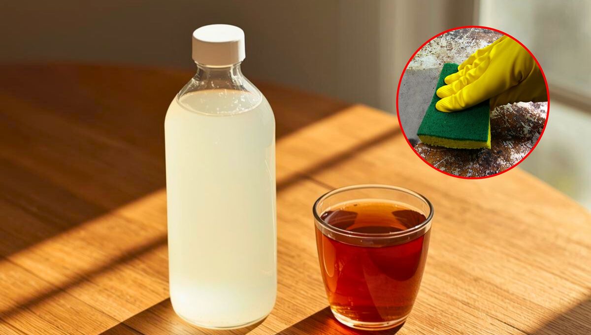 El truco del té negro y el vinagre para eliminar por completo la grasa de la cocina