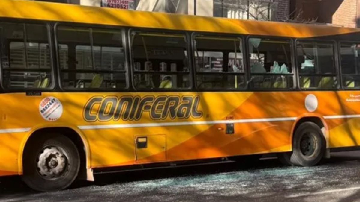 No le dejaron pagar el boleto en efectivo y destrozó el colectivo a martillazos.