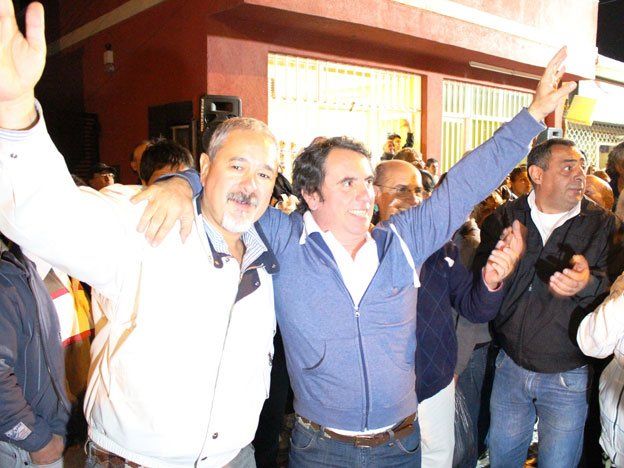 La gente de Jorge Difonso festejó en la elección en San Carlos