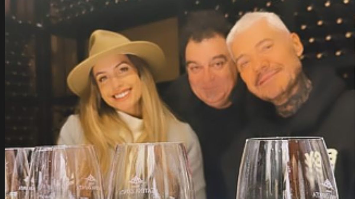 Milett Figueroa, Alejandro Vigil y Marcelo Tinelli, difrutando de la comida y los vinos mendocinos. Milett Figueroa, Alejandro Vigil y Marcelo Tinelli, difrutando de la comida y los vinos mendocinos.