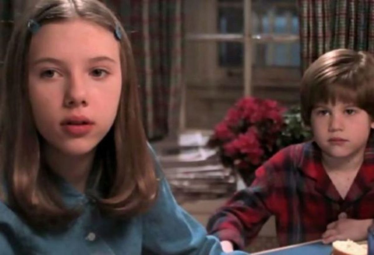 Scarlett Johansson a en su primer film en 1994. Scarlett Johansson a en su primer film en 1994.