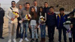 Lionel Messi ahora sí viajó a Egipto por una linda causa solidaria