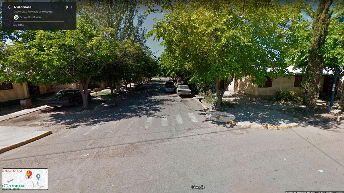 El hecho se inició en la calle Oceanía de Godoy Cruz y finalizó en el ingreso al Campo Papa.