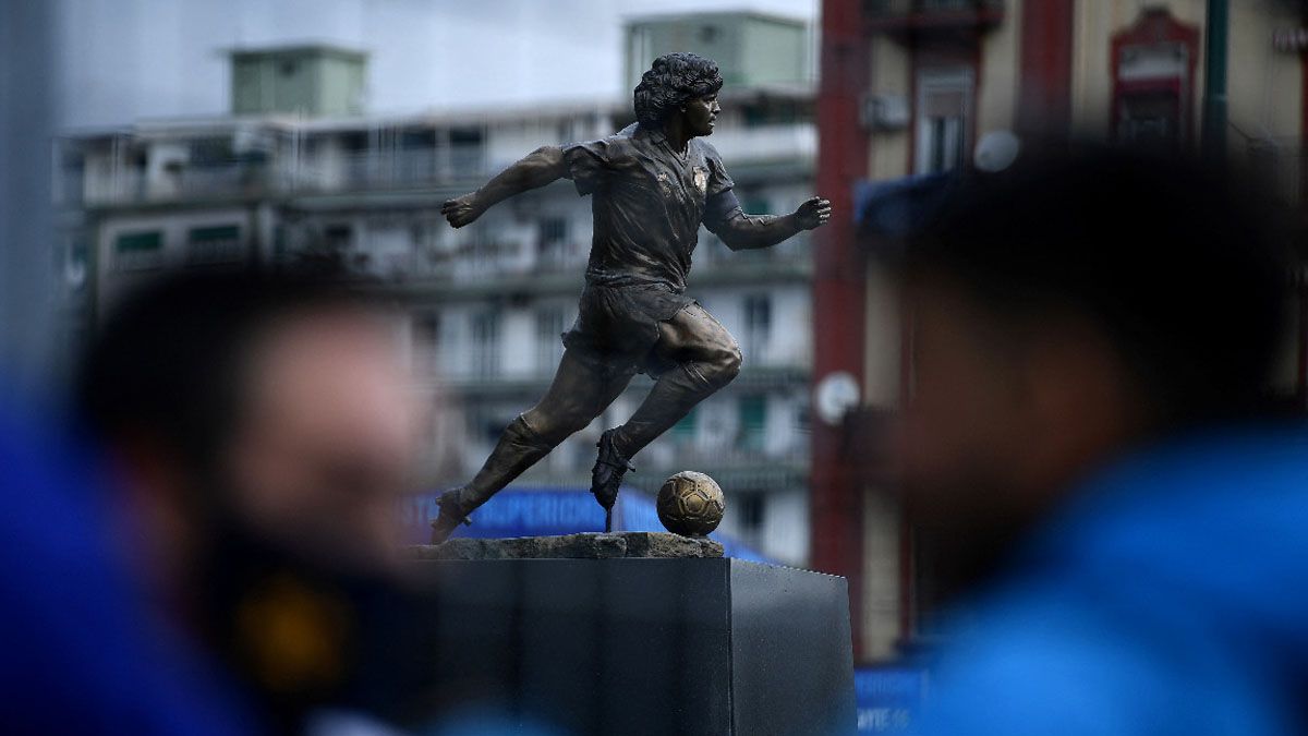 Nápoles y La Boca unidas para recordar a Diego Maradona