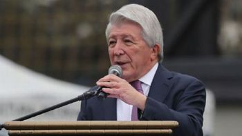 El presidente del Atlético de Madrid volvió a referirse al caso Julián Álvarez: 