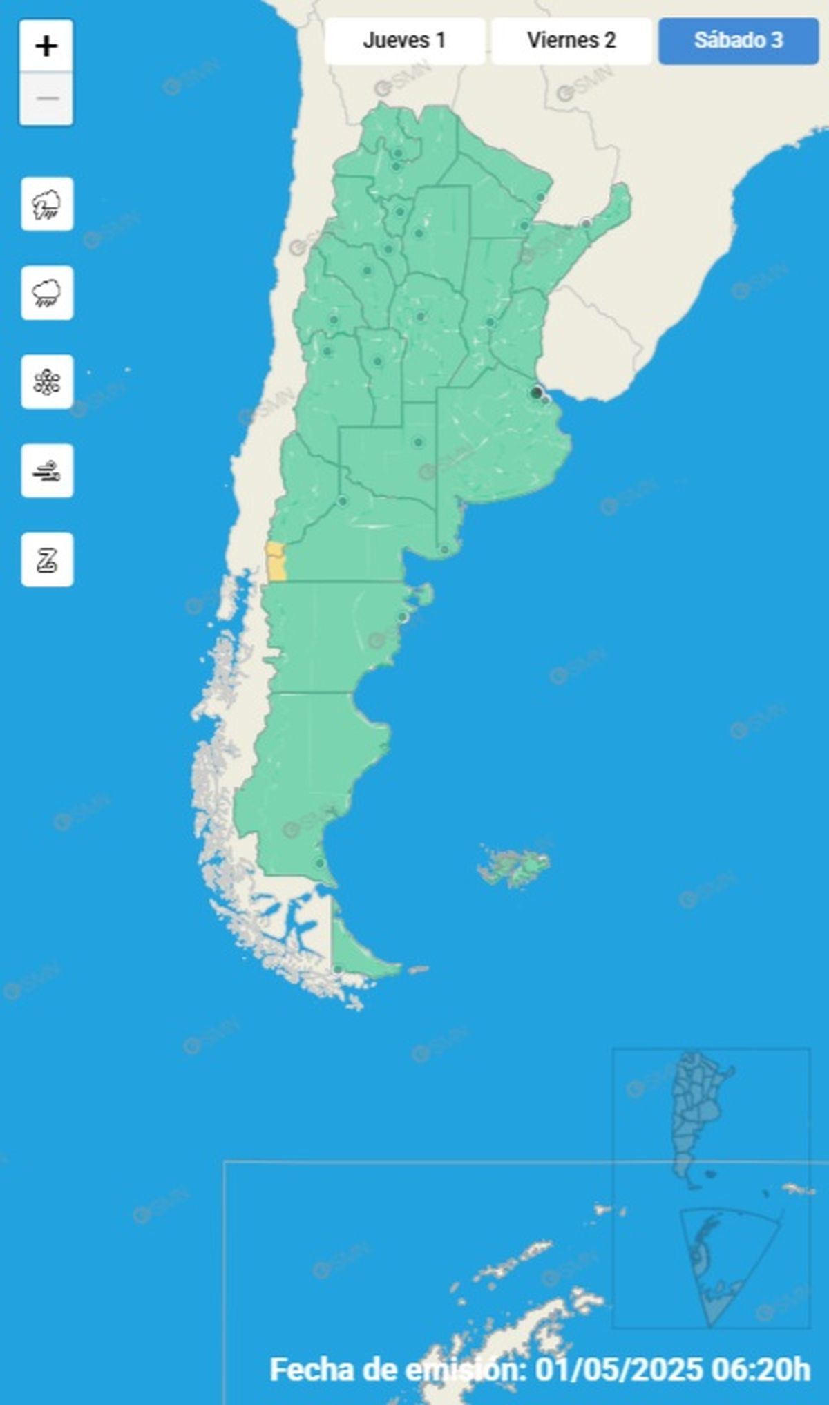 Estas son las provincias afectadas Estas son las provincias afectadas
