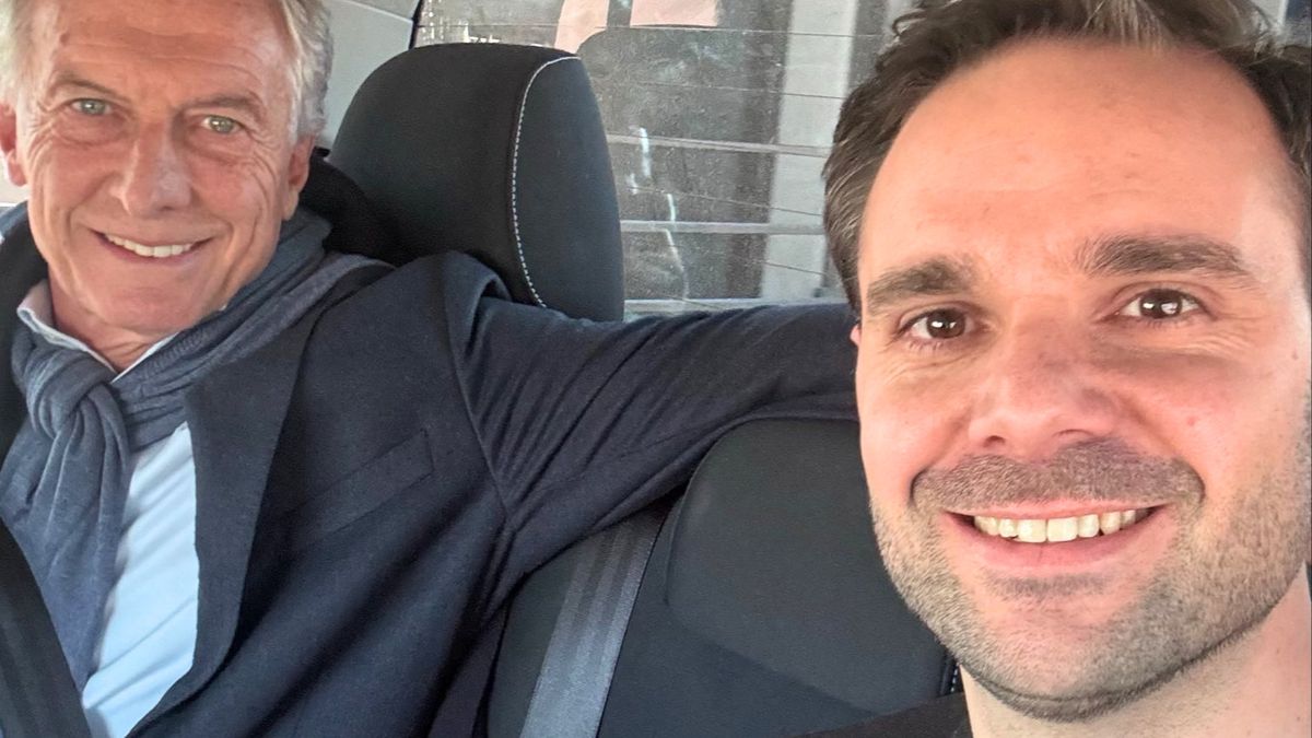 Mauricio Macri y Gabriel Pradines en Mendoza. Mauricio Macri y Gabriel Pradines en Mendoza.